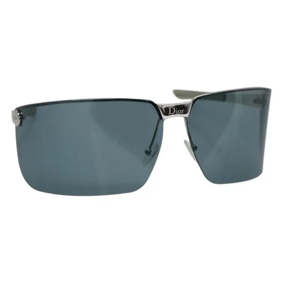 Christian Dior Sunglasses Metal Blue Auth am7799